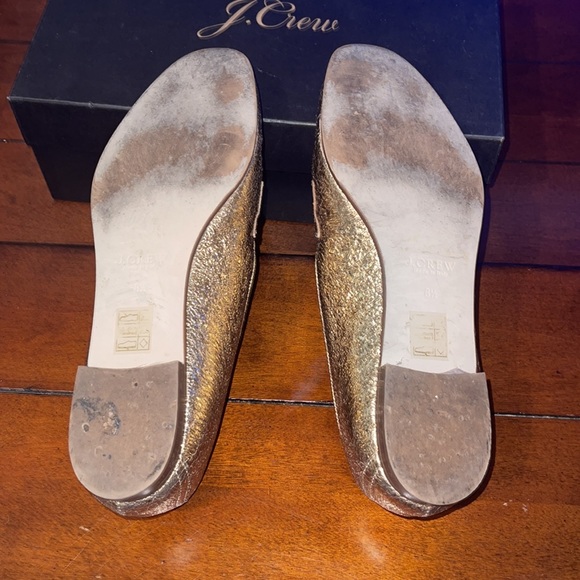 J Crew GOLD Loafers - Picture 6 of 13